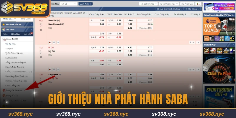 Giới thiệu nhà phát hành SABA