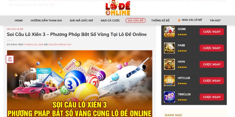 Hỗ trợ soi cầu giúp đánh đề online chắc thắng 99%
